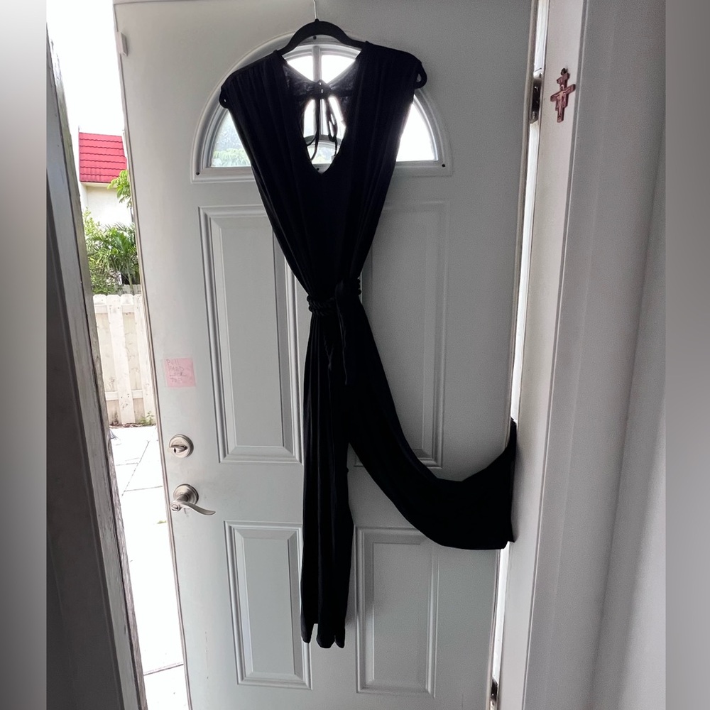 Black pantsuit